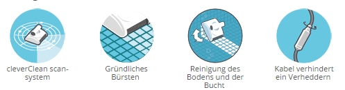 Swift Eigenschaften Dolphin Poolroboter